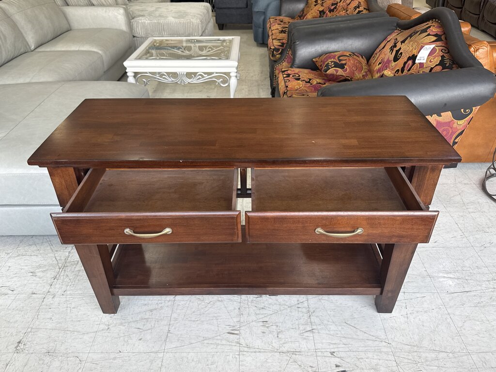 80764 - Two Drawer Server Buffett Console Table 54x21x33