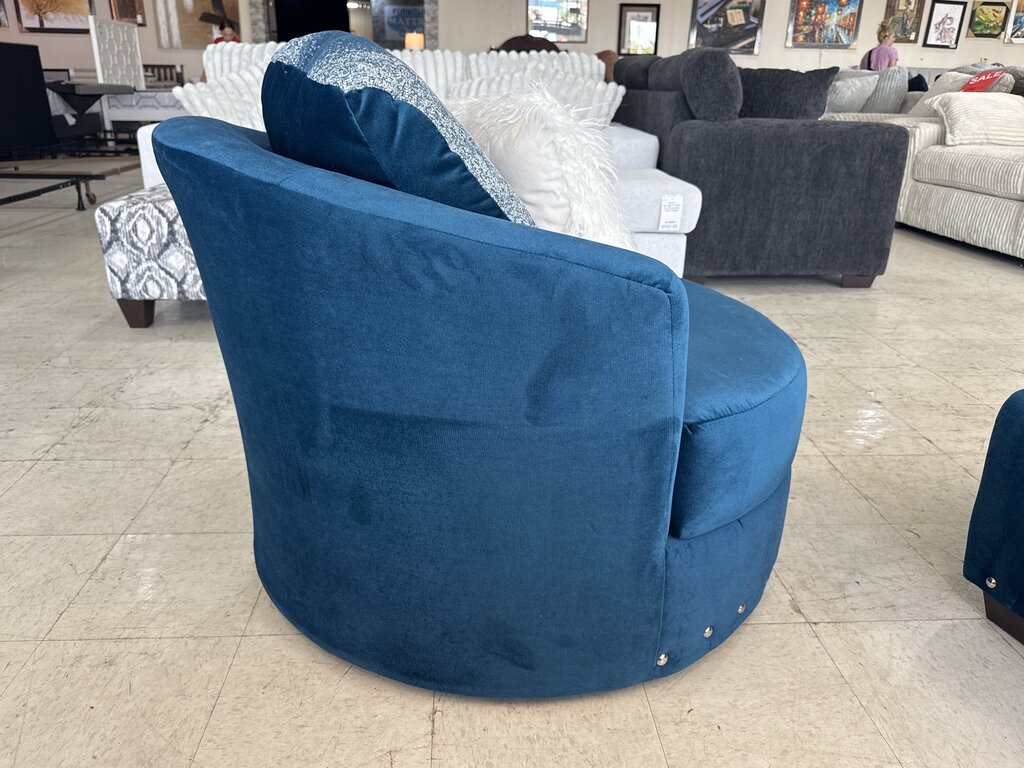 80837 (8257-7) Melon Sapphire Swivel Chair 37x37x31