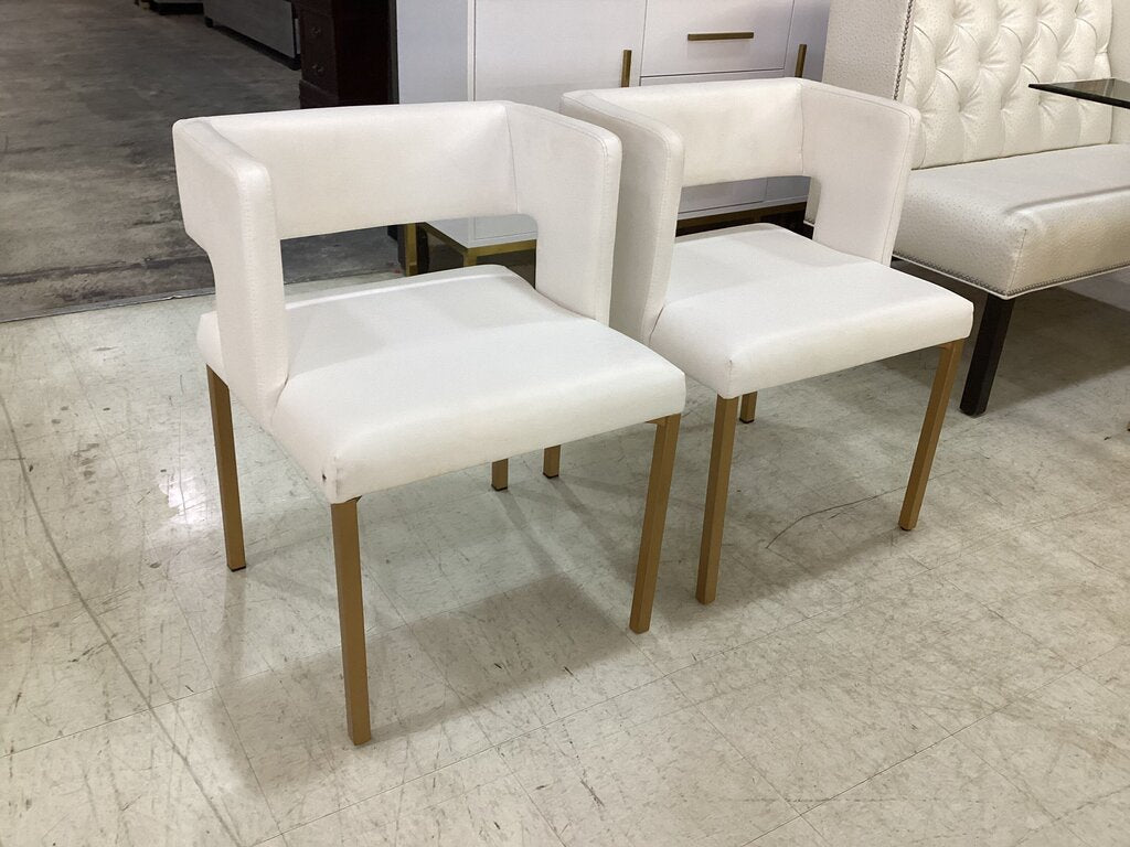 80857 - Inga Vegan Leather Pair of Side Chairs 23x21x30