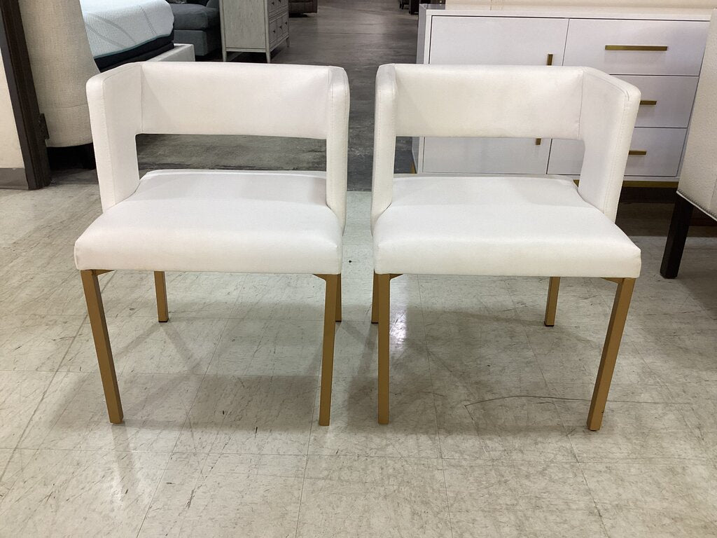 80857 - Inga Vegan Leather Pair of Side Chairs 23x21x30
