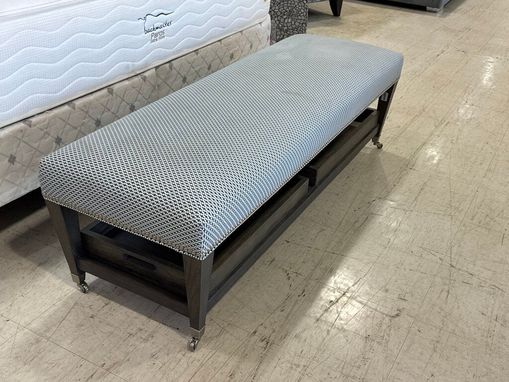 80884 - Kara Bench w/Storage Trays 62x21x19