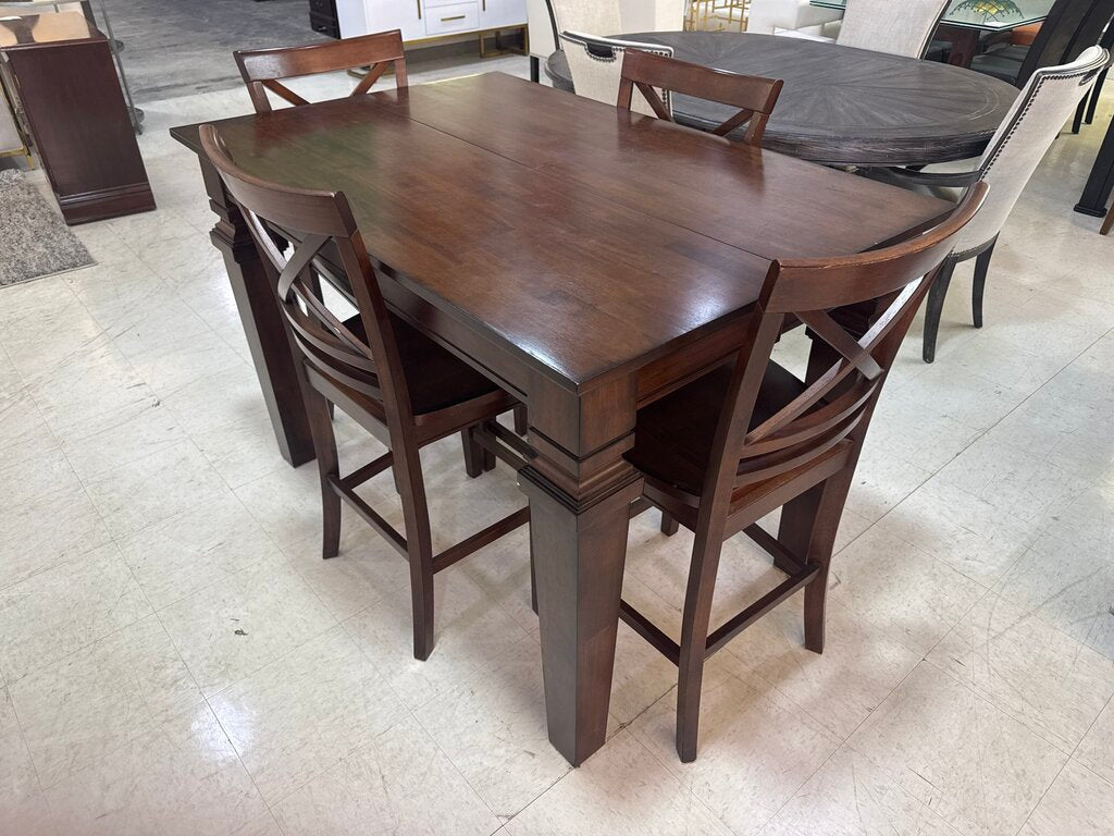 80766 - Counter Height 5pc Dining Set 54x36-54x36