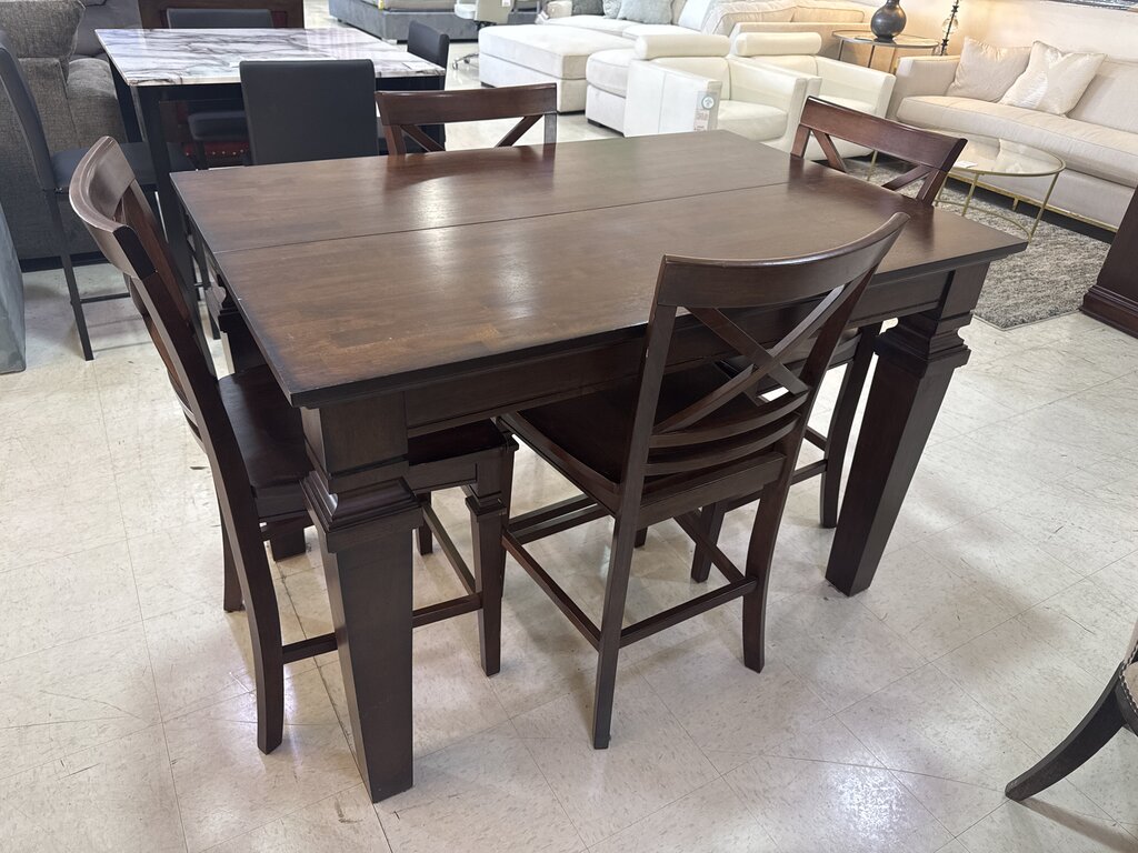 80766 - Counter Height 5pc Dining Set 54x36-54x36