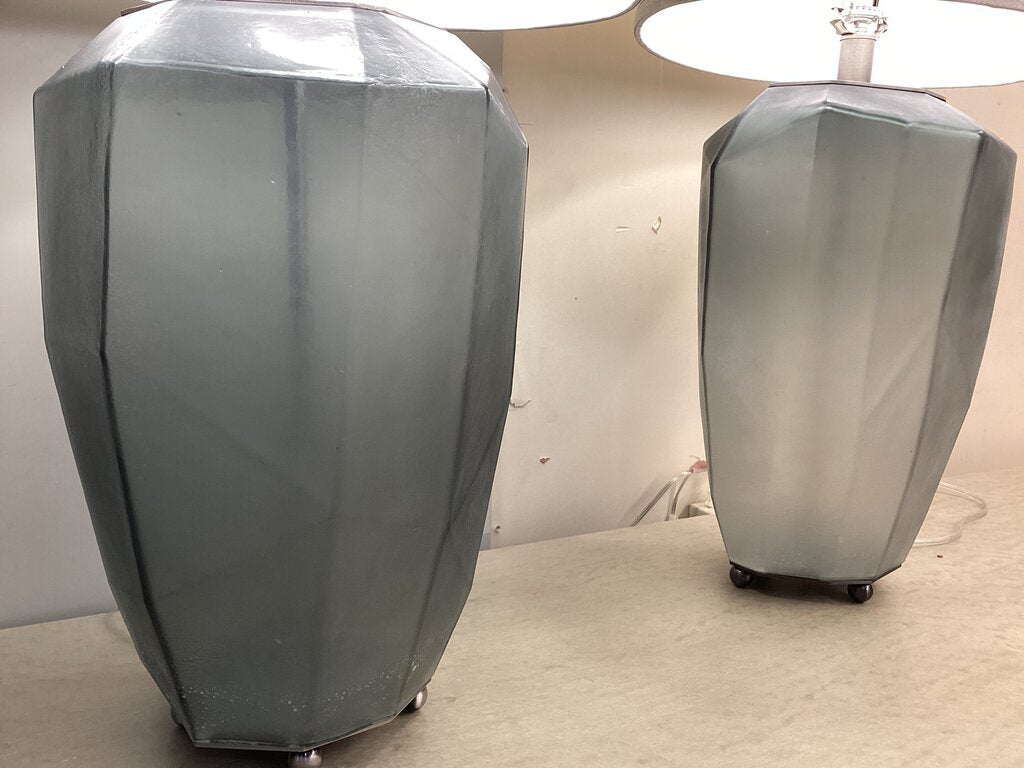 80916 (8524-19) Uttermost Pair Of Glass 31" Table Lamps