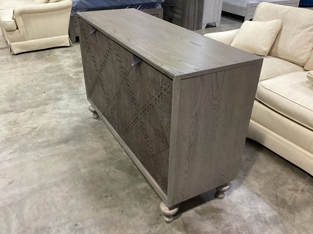 80935 (8524-27) A.R.T Crocodile Embossed Console Cabinet 54x34x18