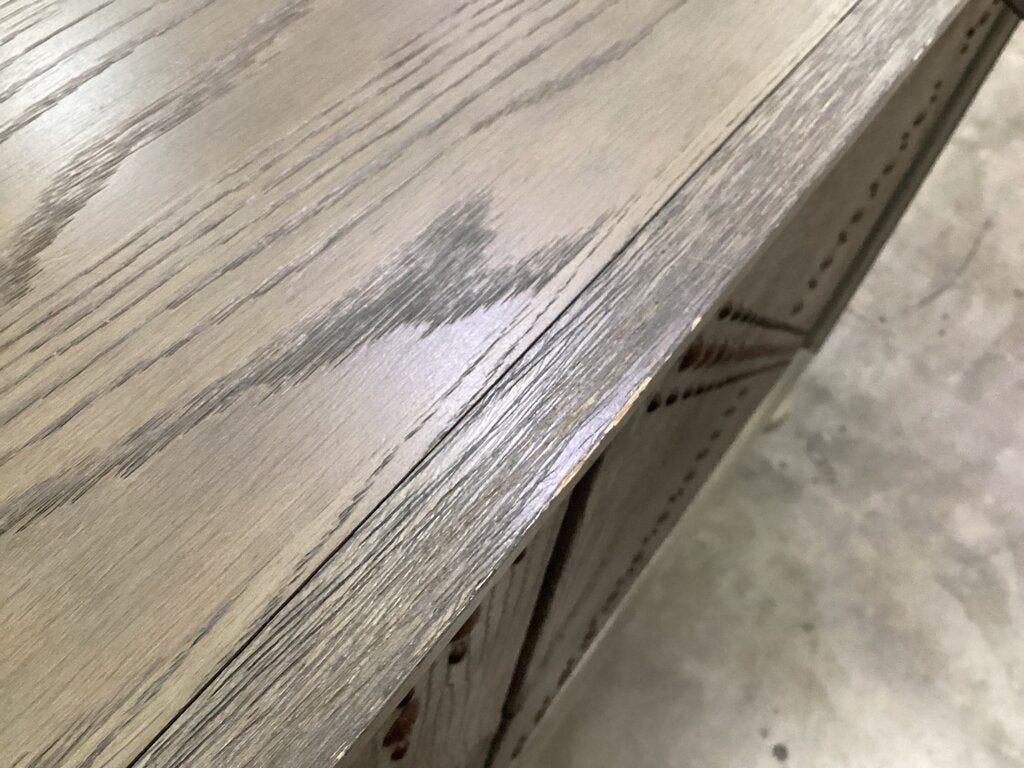 80935 (8524-27) A.R.T. Crocodile Embossed Console Cabinet 54x34x18