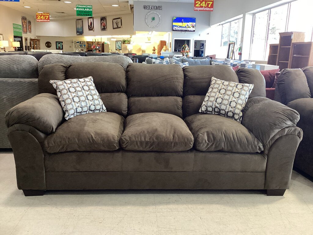 Crush Chocolate NEW Sofa & Loveseat 65/88X38X38