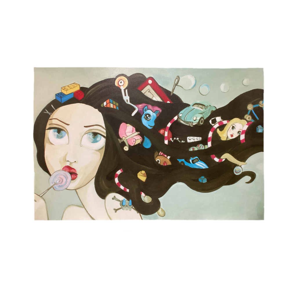 80919 (8524-22) Classy Art Childhood Memories Wall Art 60x2x40