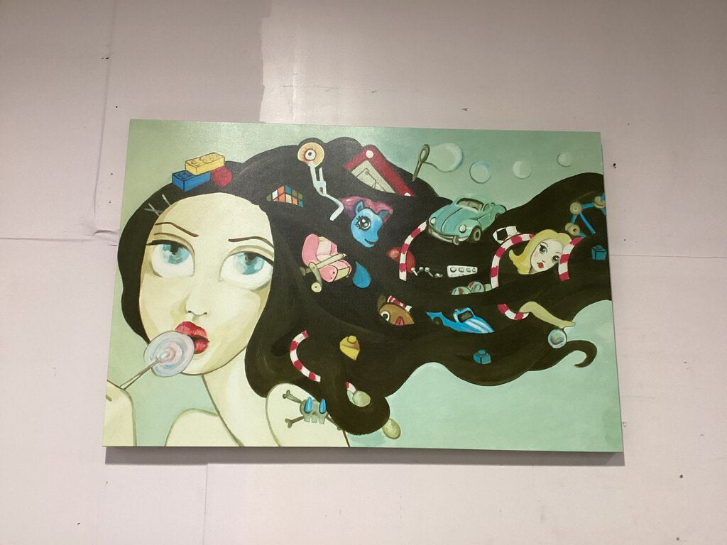 80919 (8524-22) Classy Art Childhood Memories Wall Art 60x2x40