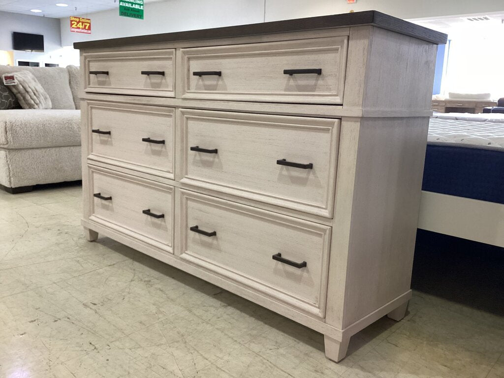 80926 - Aspen Caraway Six Drawer Dresser 62x18x38
