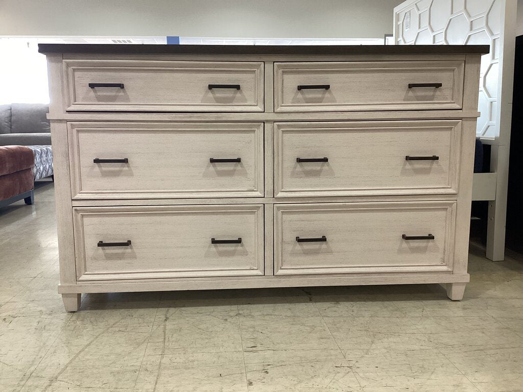 80926 - Aspen Caraway Six Drawer Dresser 62x18x38