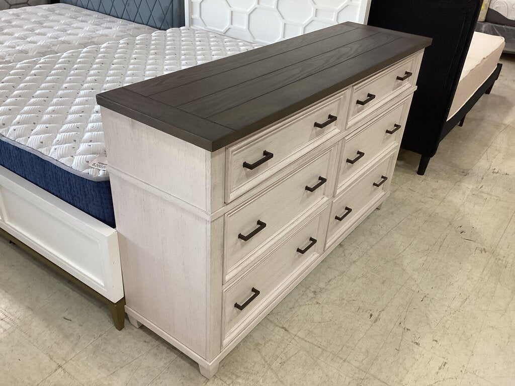 80926 - Aspen Caraway Six Drawer Dresser 62x18x38