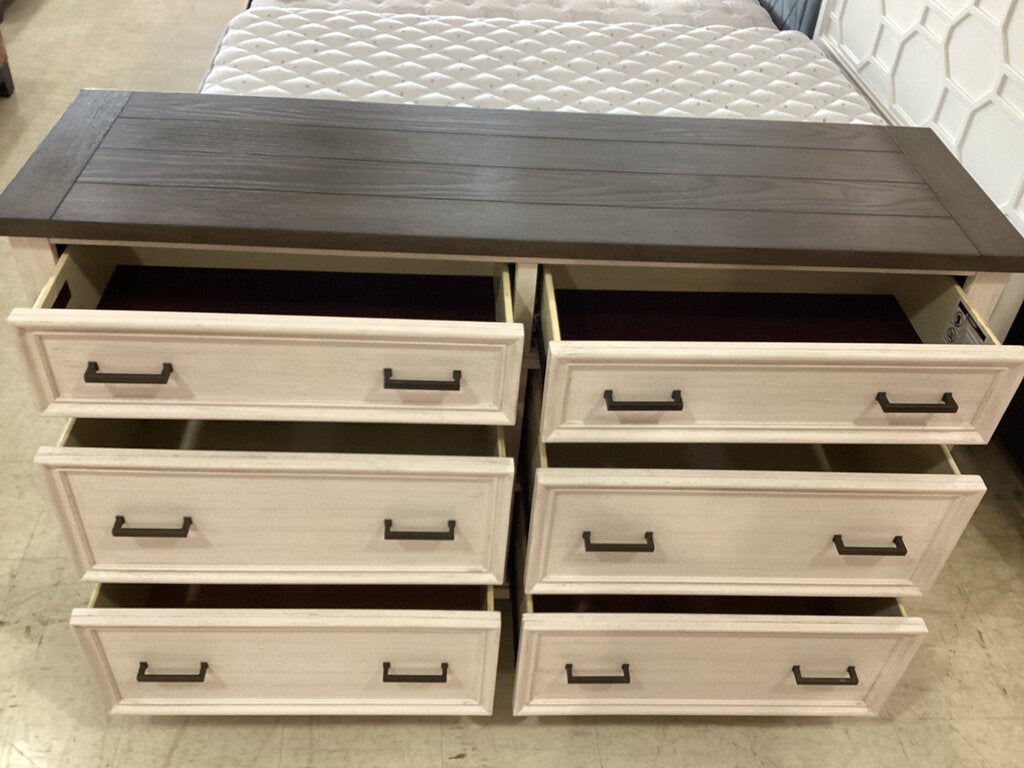 80926 - Aspen Caraway Six Drawer Dresser 62x18x38