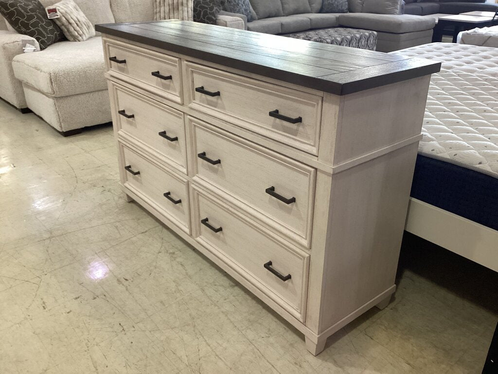 80926 - Aspen Caraway Six Drawer Dresser 62x18x38