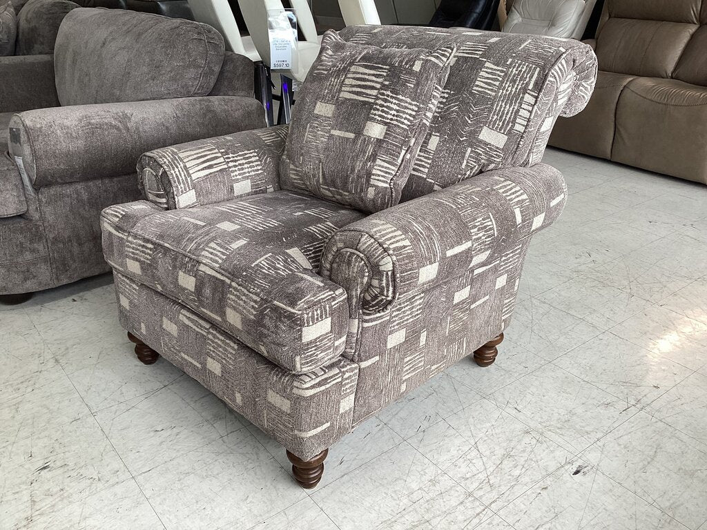 80962 Kingsley Pewter Accent Chair 39x45x37