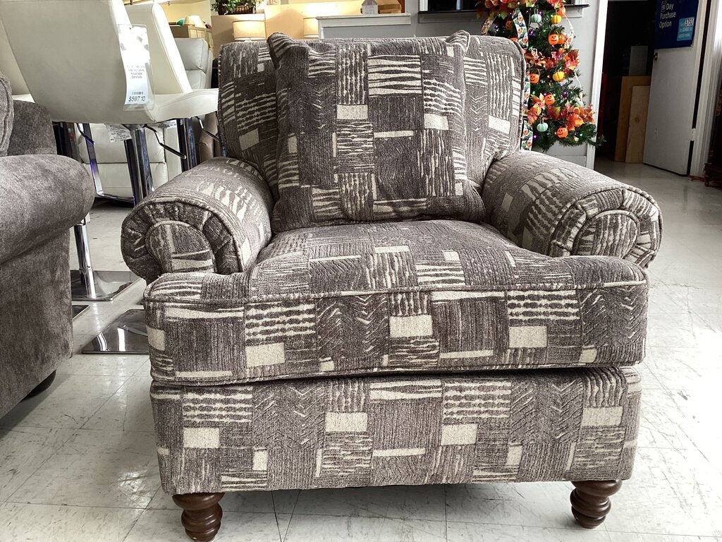 80962 Kingsley Pewter Accent Chair 39x45x37