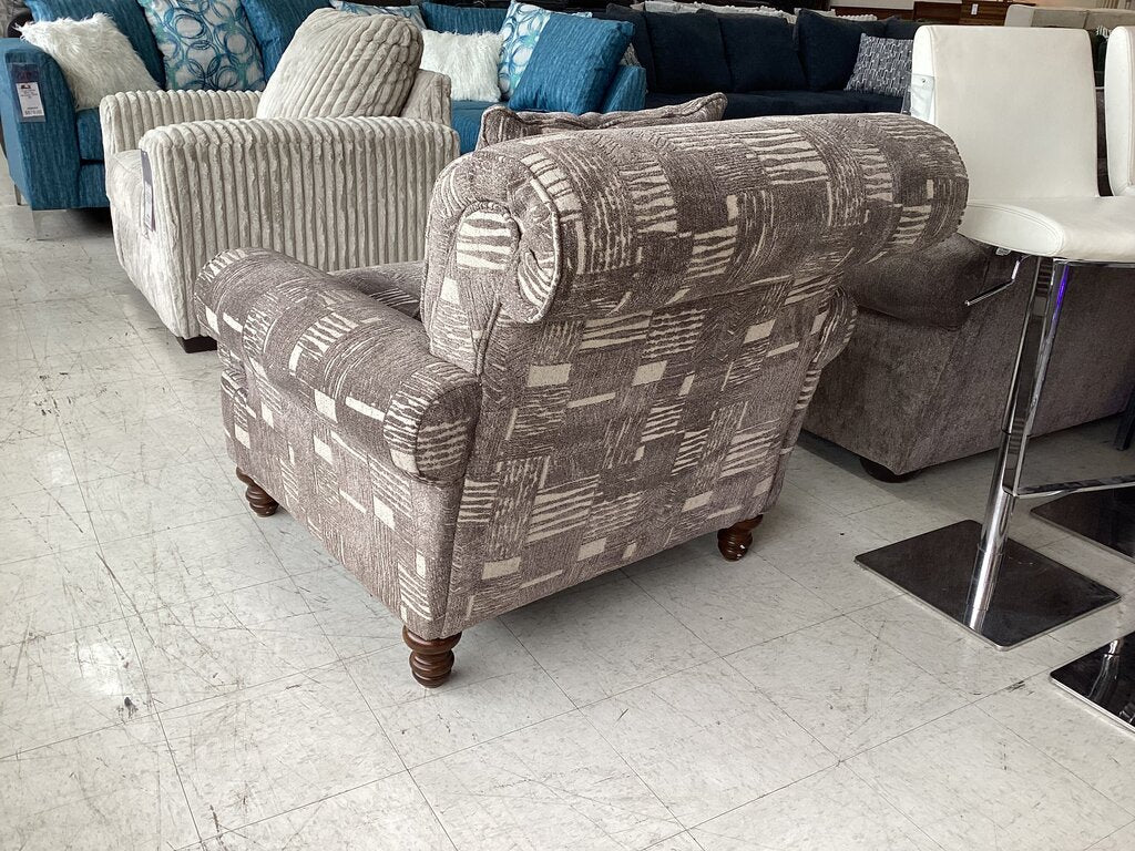 80962 Kingsley Pewter Accent Chair 39x45x37