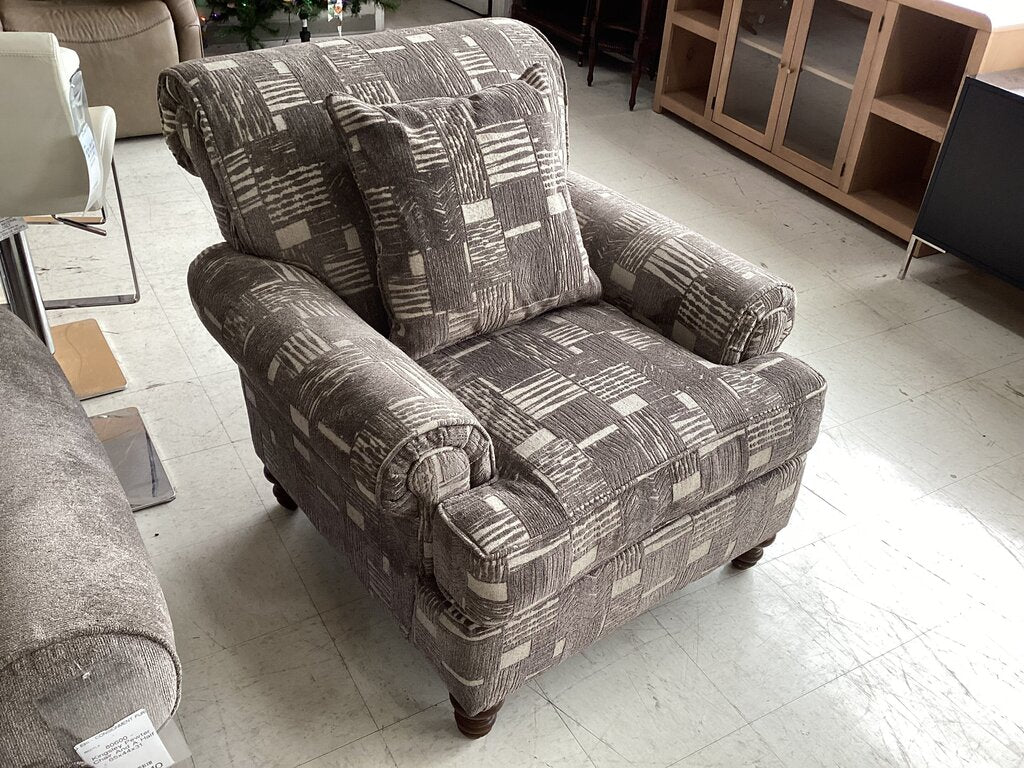 80962 Kingsley Pewter Accent Chair 39x45x37