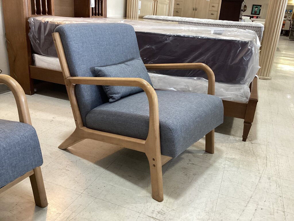 80969 (8530-5) Hertford MCM Upholstered Accent Chair 26x32x29