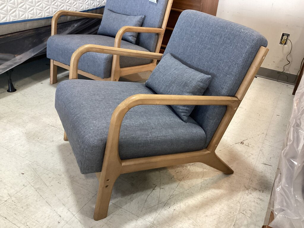 80969 (8530-5) Hertford MCM Upholstered Accent Chair 26x32x29