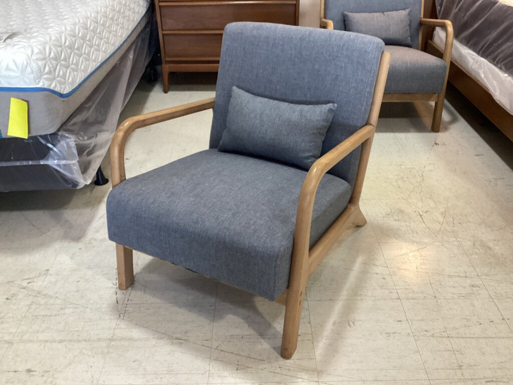 80970 (8530-6) Hertford MCM Upholstered Accent Chair 26x32x29