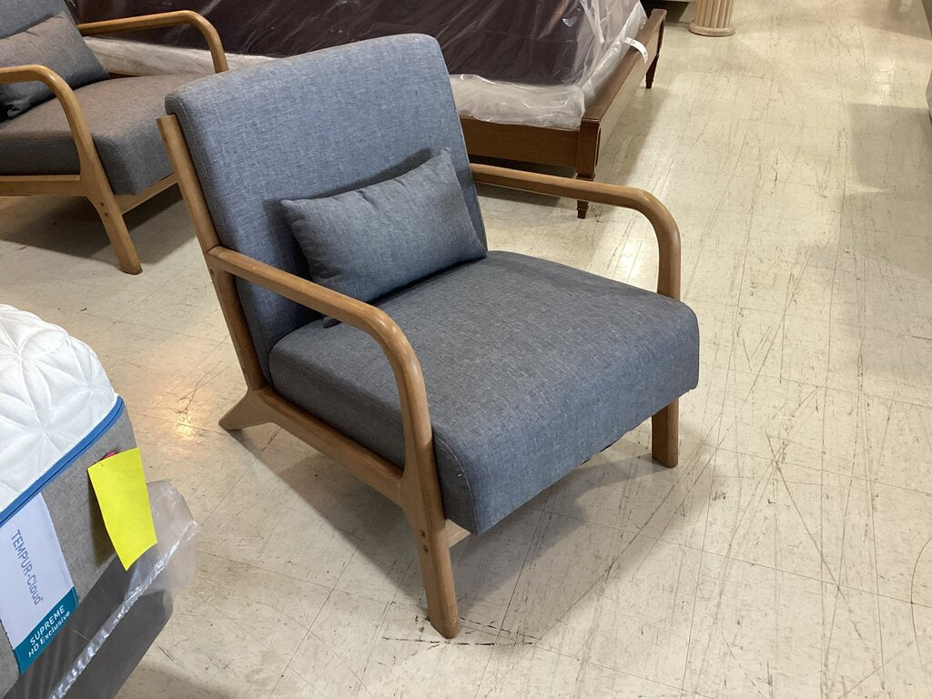 80970 (8530-6) Hertford MCM Upholstered Accent Chair 26x32x29