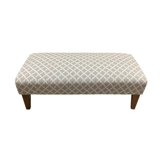 85020 Geometric Pattern Ottoman/Bench 50x24x16