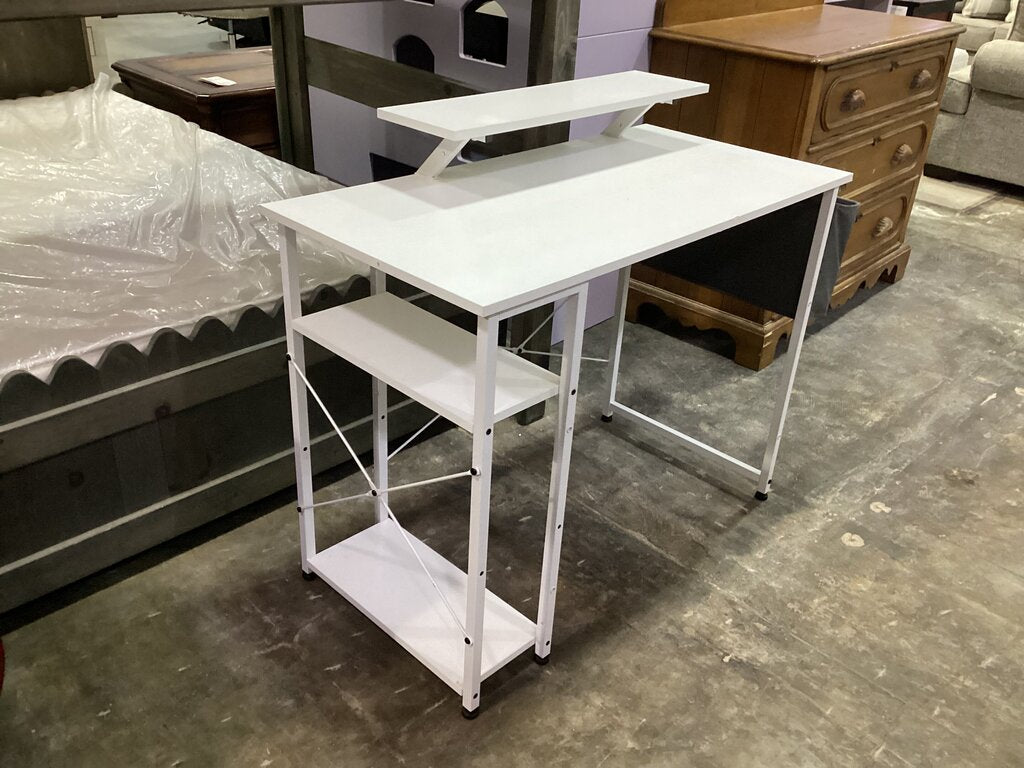 80986 White Computer Desk 40x20x30-34