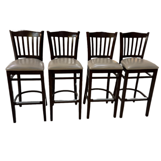 85028 - Set of 4 Bar Chairs 17x19x30/44