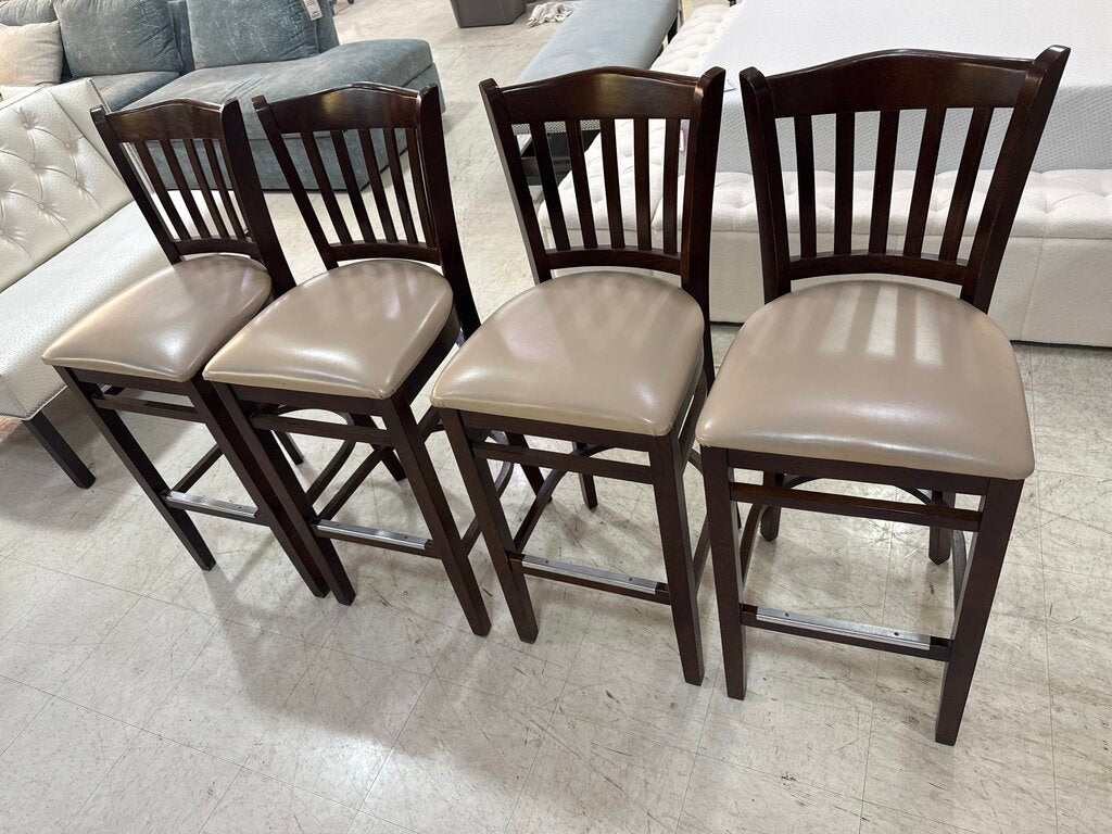 85028 - Set of 4 Bar Chairs 17x19x30/44