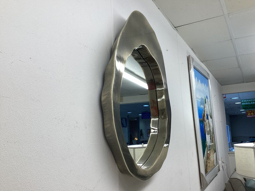 85006 (8531-11) Harp & Finial Abstract Wall Mirror 32x3x36