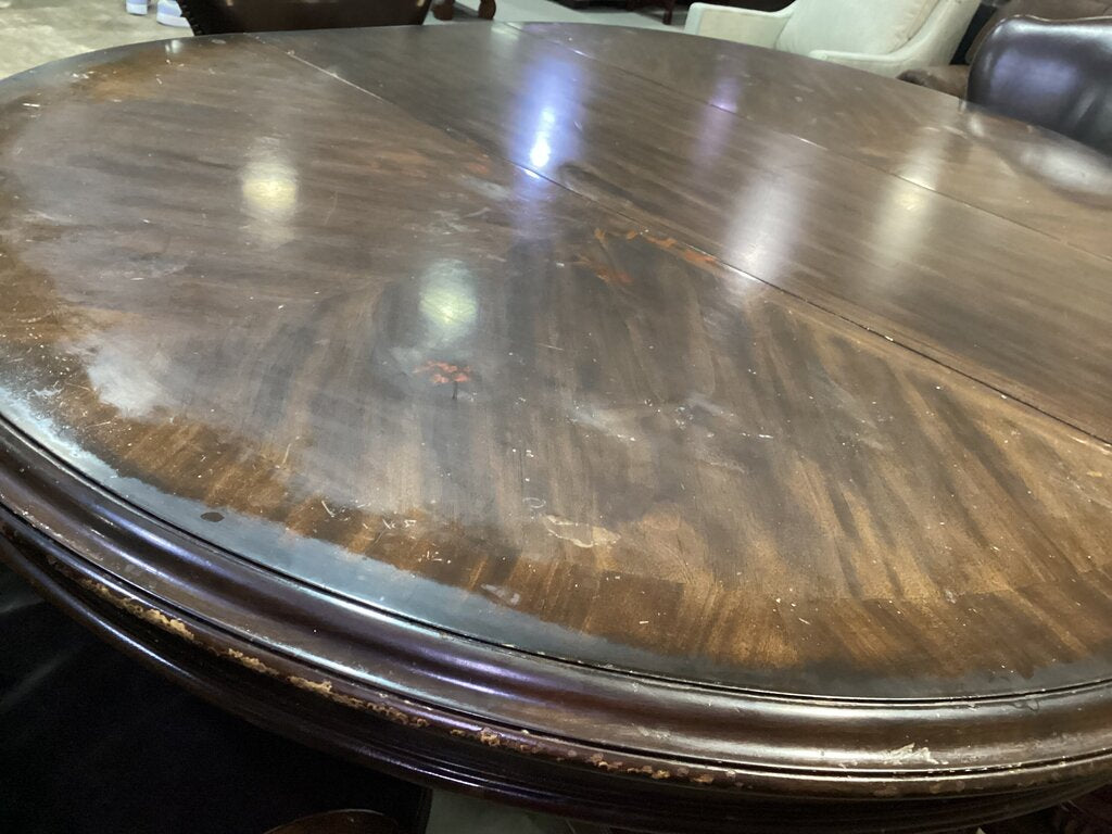 80914 (8524-17) Bernhardt 5pc Counter Height Table w/Leaf 54x54-74x37