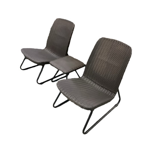 85013 - Rio 3pc Brown Patio Set (c21x28x30)(t15x15x14)