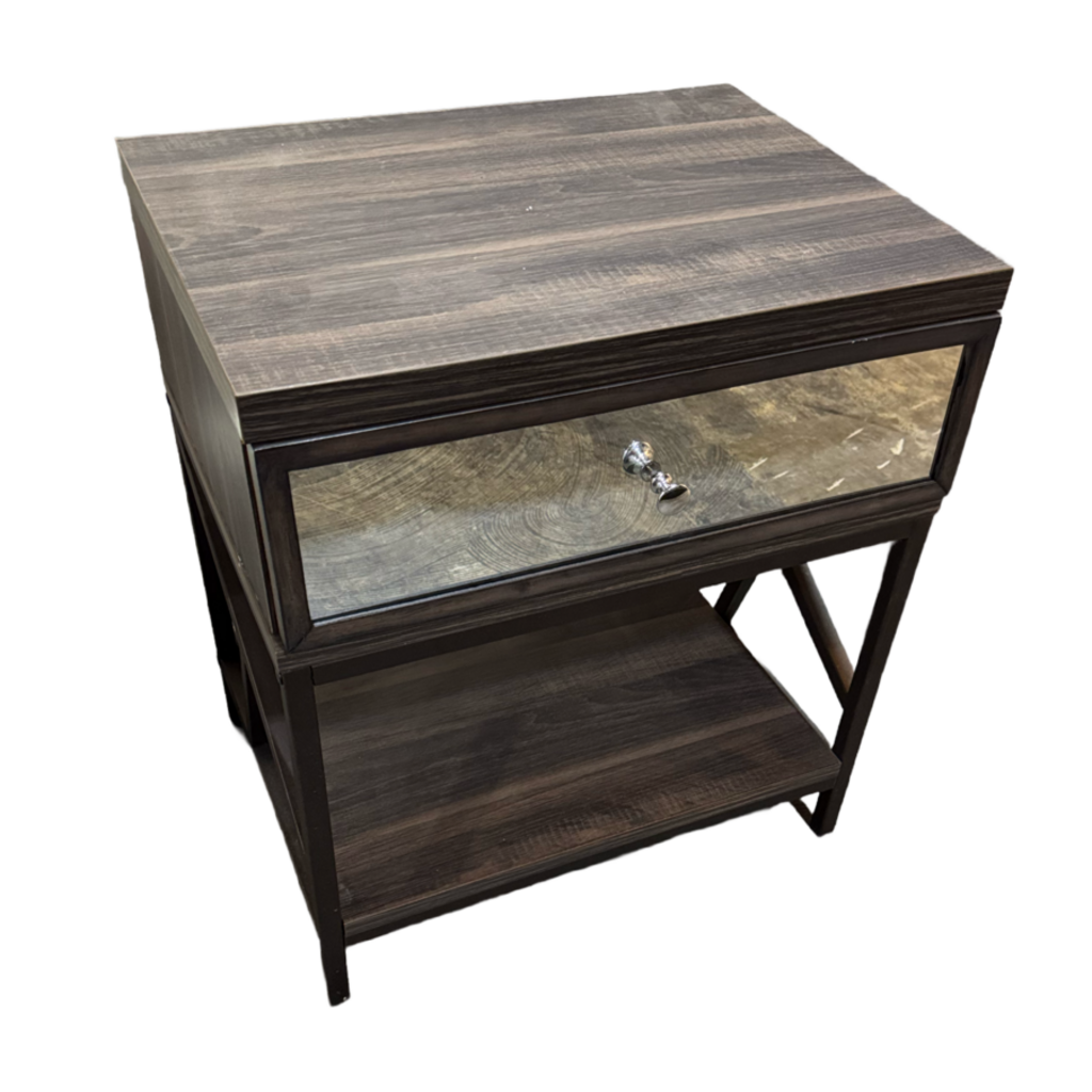 80979 - Adrianna Mirrored Front Nightstand 21x16x24