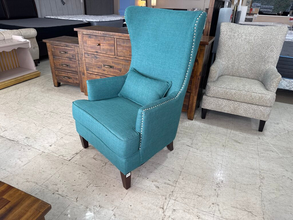 85049 - Teal Green Accent Chair 31x3x47