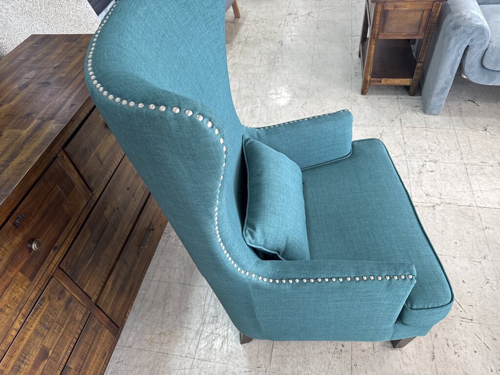 85049 - Teal Green Accent Chair 31x3x47