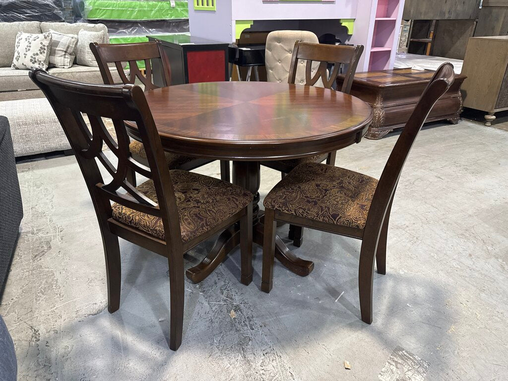 85046 - Ashley Leahlyn 5pc Round Dining Set 42x42x30