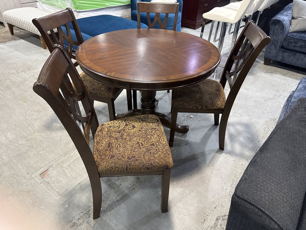 85046 - Ashley Leahlyn 5pc Round Dining Set 42x42x30