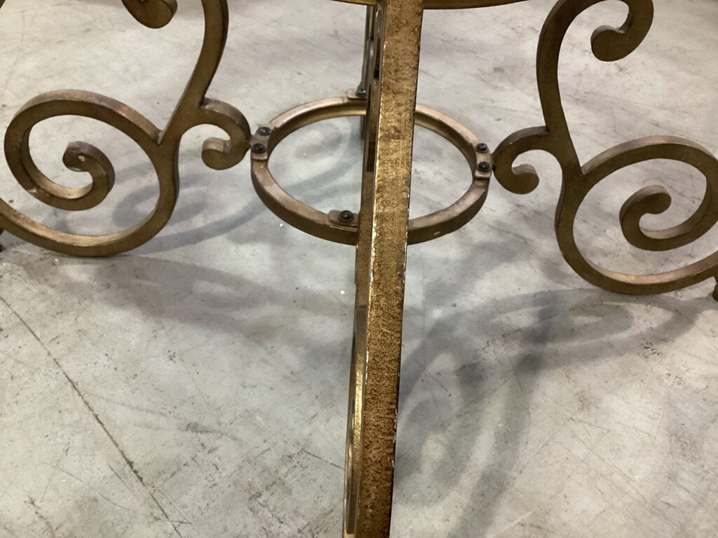 85109 - Round Glass Top Dining Table 48x30