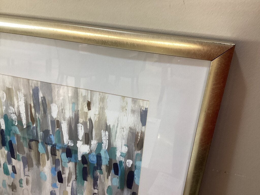 85106 - Staccato Blue Framed Art 18x1x18