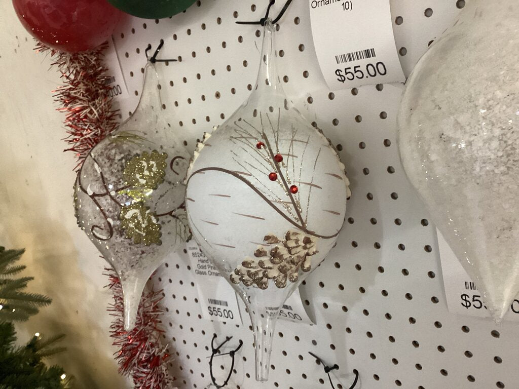 85214 - 6in Hand Blown Glass Ornament (Set of 6)