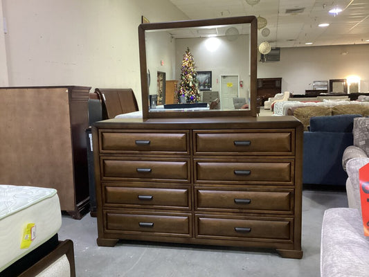 Willow Wood Dresser w/Mirror 65x17x42-74 (133494)