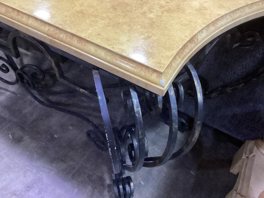 85302 - Iron Base Console Table 78x22x30