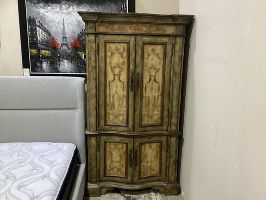 85426 - Ventian Style Decorated Serpentine Cabinet w/Multi Plug 43x29x79