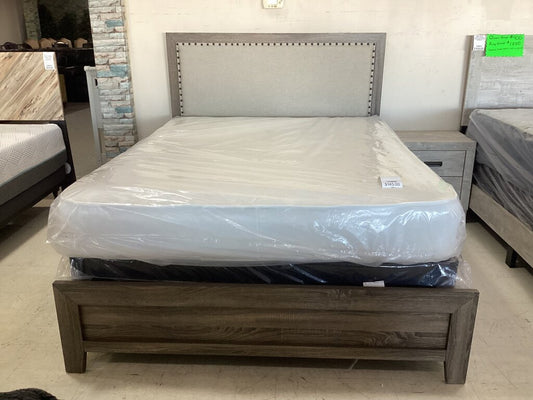 Millie NEW Upholstery Gray Queen Bed Frame 63x84x52 (B9205-Q)