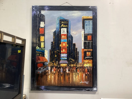 85493 (8549-9)Times Square Framed Painting 44x56