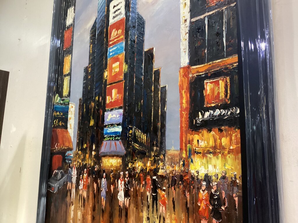 85493 (8549-9)Times Square Framed Painting 44x56