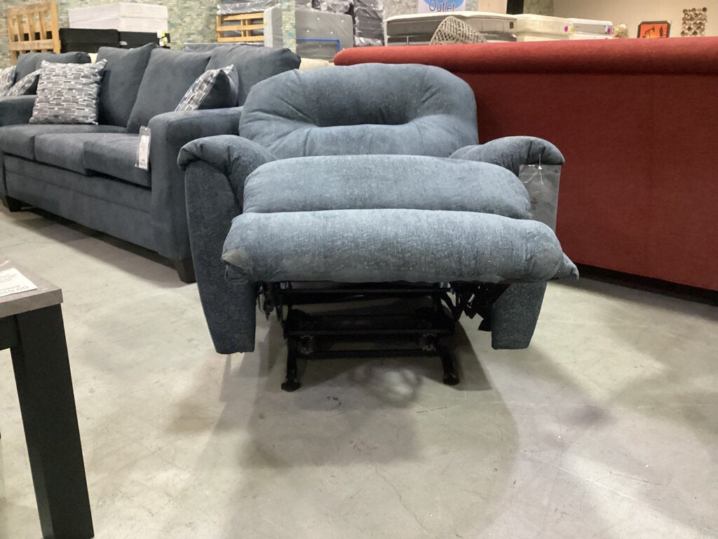 Hershey Navy NEW Recliner 38x34x42