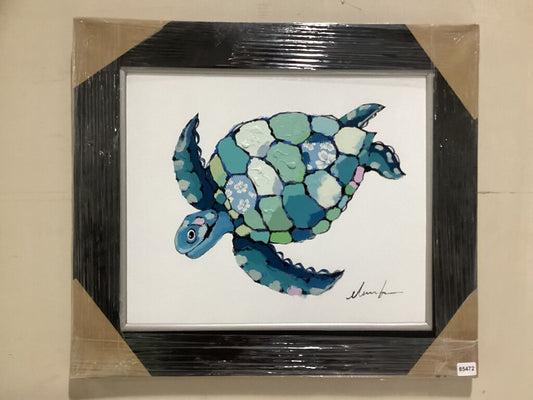 85472 (8535-3) Sea Turtle Framed Painting 32x28