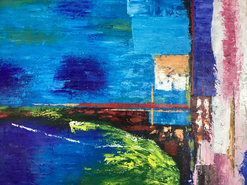 85492 (8549-8) Into the Blue Framed Painting 44x56